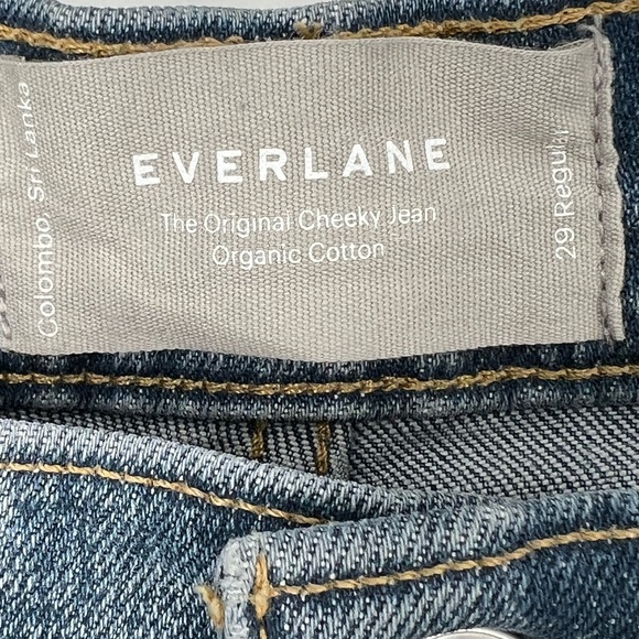 EVERLANE THE ORIGINAL CHEEKY JEANS, ORGANIC COTTON‎ STRAIGHT LEG, CLASSIC - Picture 4 of 11
